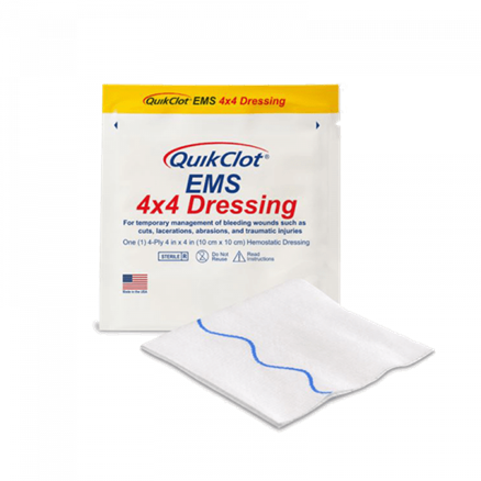 QuikClot 4" x 4" Dressing