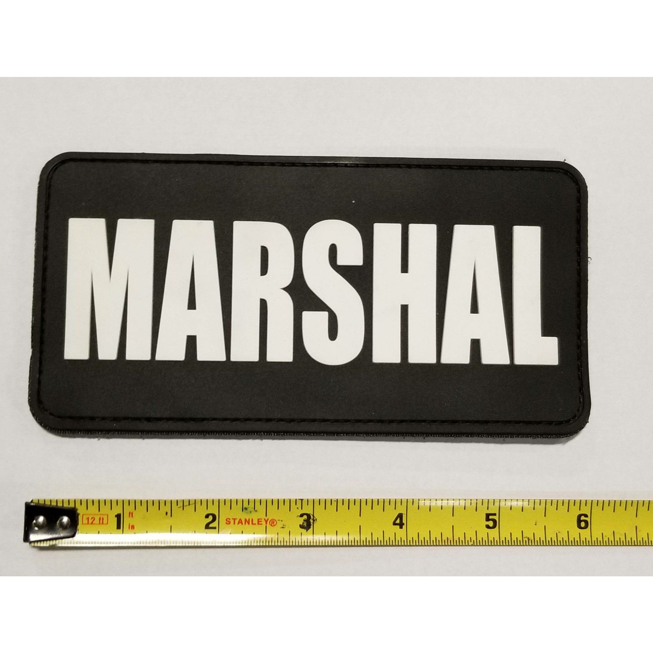 Velcro PVC Marshal Patch 6 x 3 Placard Identifier