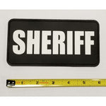 Velcro PVC Sheriff Patch 6" x 3" Placard Identifier - Sword and Shield Strategic